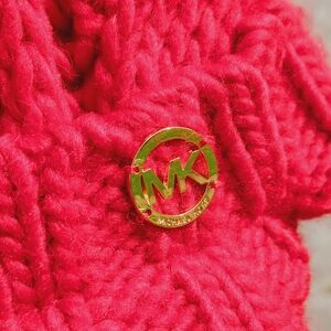 Michael Kors Red Knit Hat